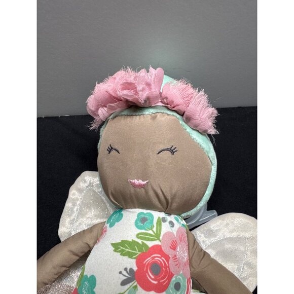 Go By Goldbug Inc. Floral Fairy Doll With Wings & Pink Ballet Slippers Brown Gre - Picture 7 of 7